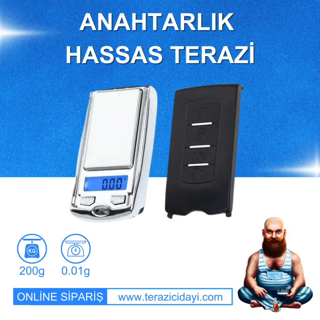 cep tipi anahtarlık hassas terazi